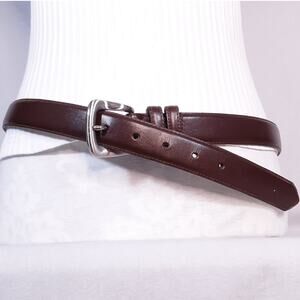 Kenneth Cole Mens Belt 38 Waist Darkest Brown Genuine Leather